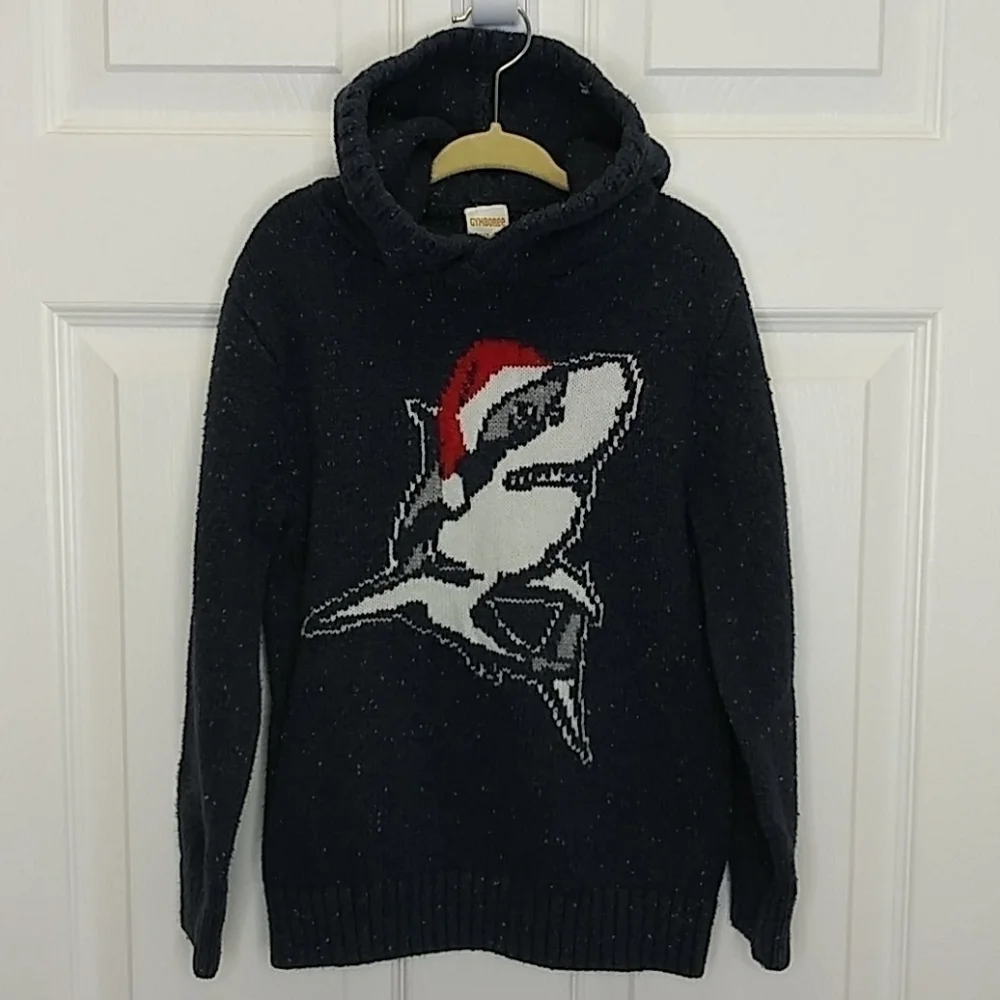 Gymboree Santa Shark Hooded‎ Sweater